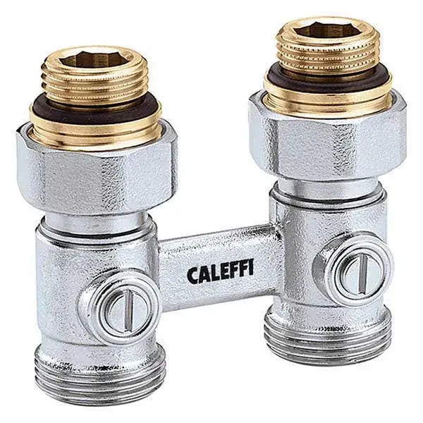 B-Ware Caleffi Hahnblock Ventil Zweirohr 301041 Durchgang Heizkörper 10 Bar 46 Stück - 8016615097672