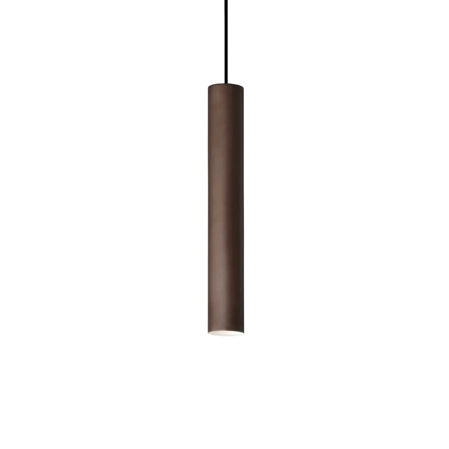 B-Ware Ideallux Hängeleuchte Pendelleuchte Look Dunkelbraun ø 6 Cm Metall Lampe - 8021696170589
