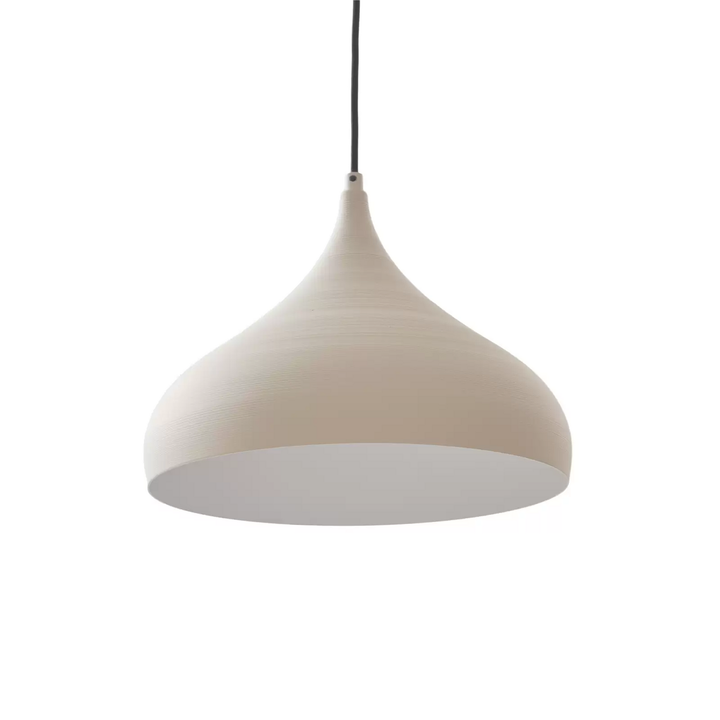 Lucande Hängeleuchte Niamara beige Aluminium Ø 28 cm Hängelampe Lampe Leuchte