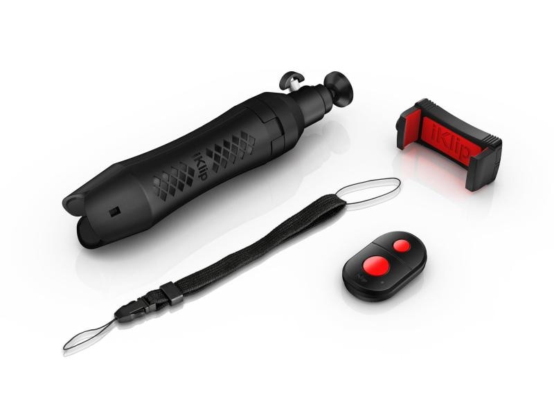 IK Multimedia Smartphone-Stativ Grip Pro Schwarz Bluetooth-Fernbedienung - 8025813695030
