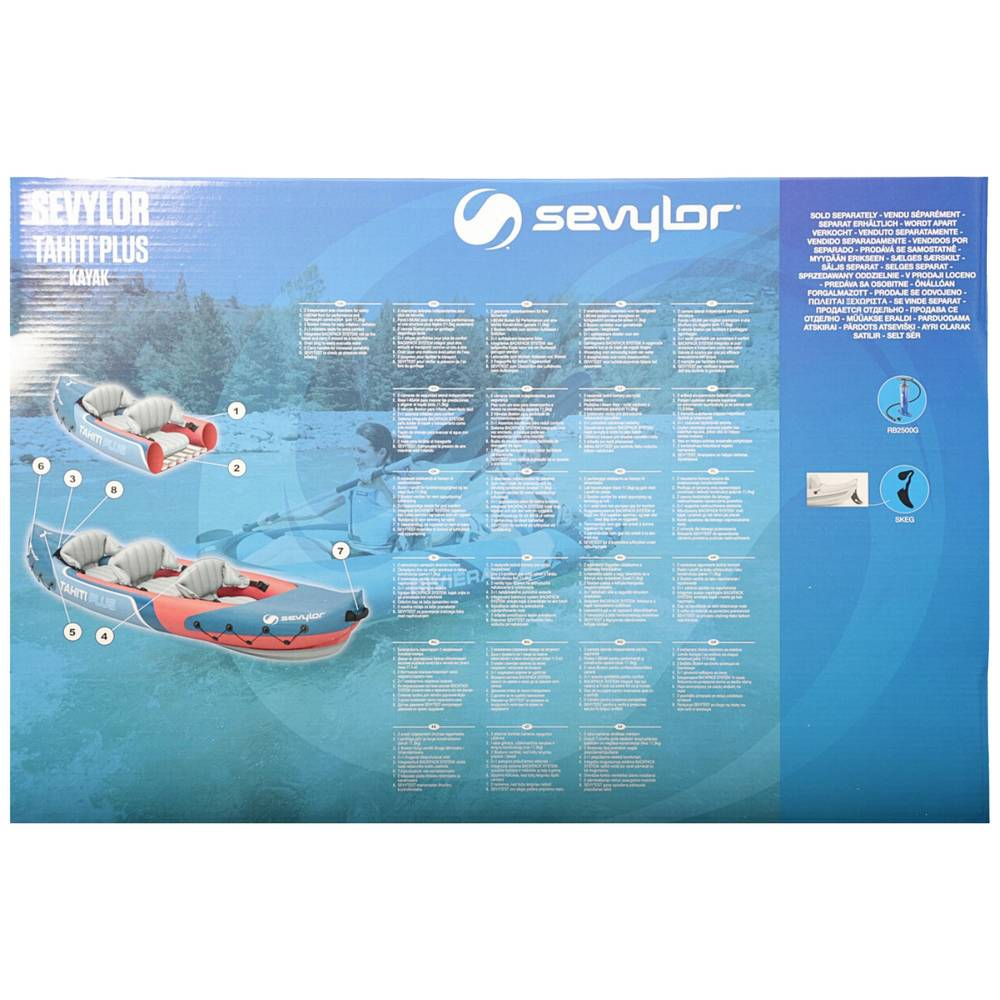 B-Ware Sevylor Tahiti Plus 2 1 P Aufblasbares Kajak 2055165 Schlauchboot Boot Badeboot