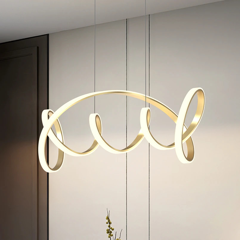 Onli Led Hängeleuchte Kira, Goldfarben, Länge 102 Cm, 4000 K, Aus Aluminium B-Ware