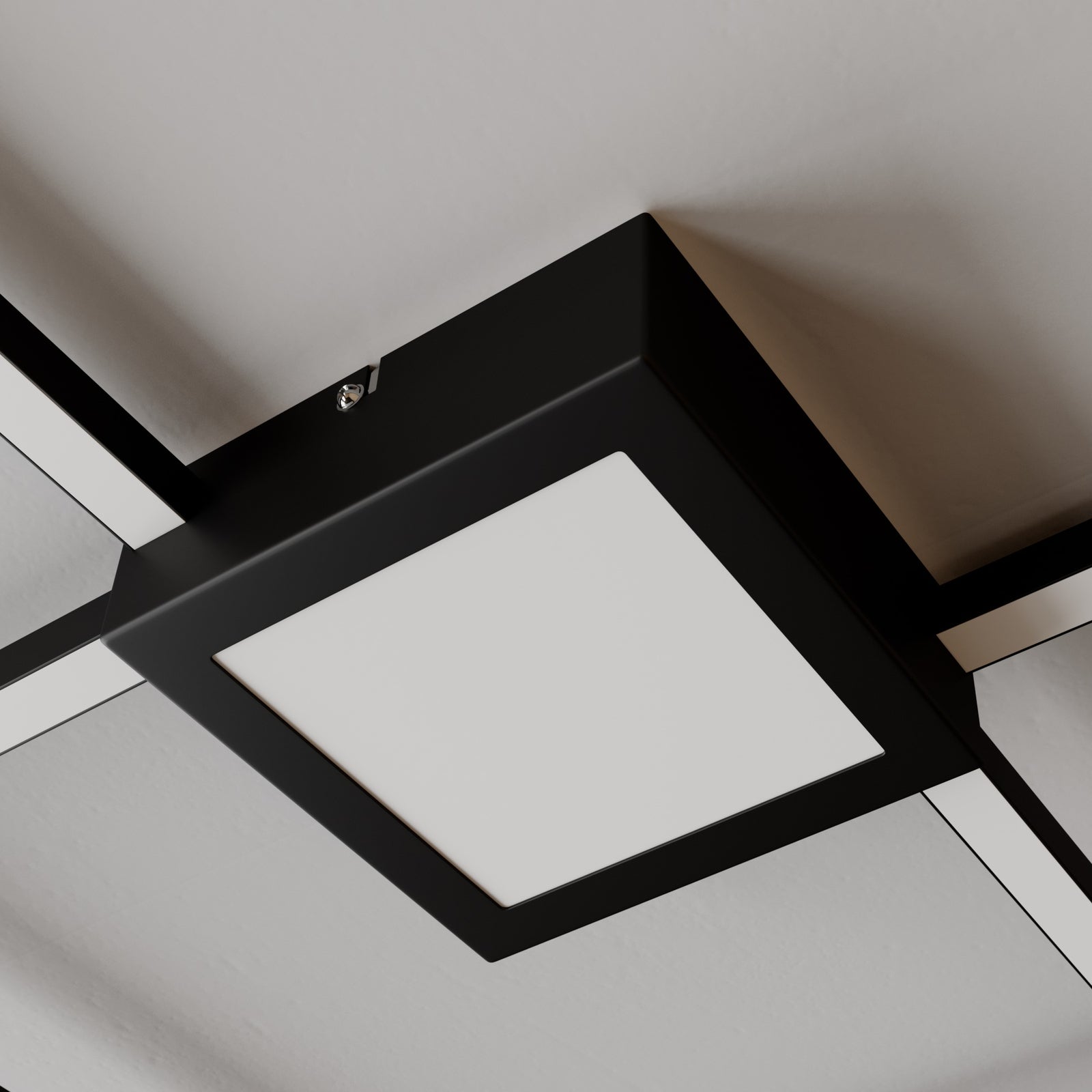 Lindby Deckenlampe Duetto LED Lampe dimmbar anthrazit 28W 3380lm 3000K IP20 - 4251096573985