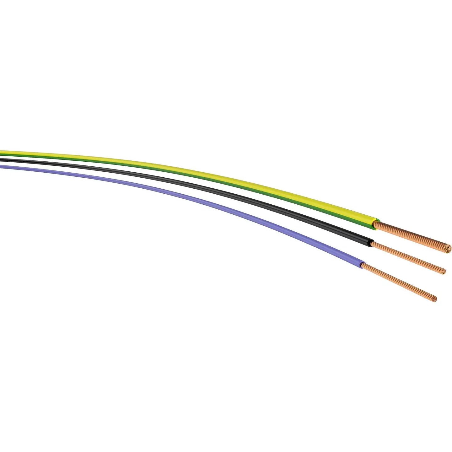B-Ware Ver Aderleitung Kabel Leitung H07 V K Schwarz Kupfer Flexibel 1 X 1.50 Mm² 100 M - 2050011554878