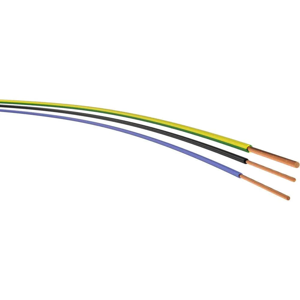 B-Ware Aderleitung Kabel Leitung H07 V K Einzelader Kupfer Flexibel Dunkelblau 100 M - 8032771061609