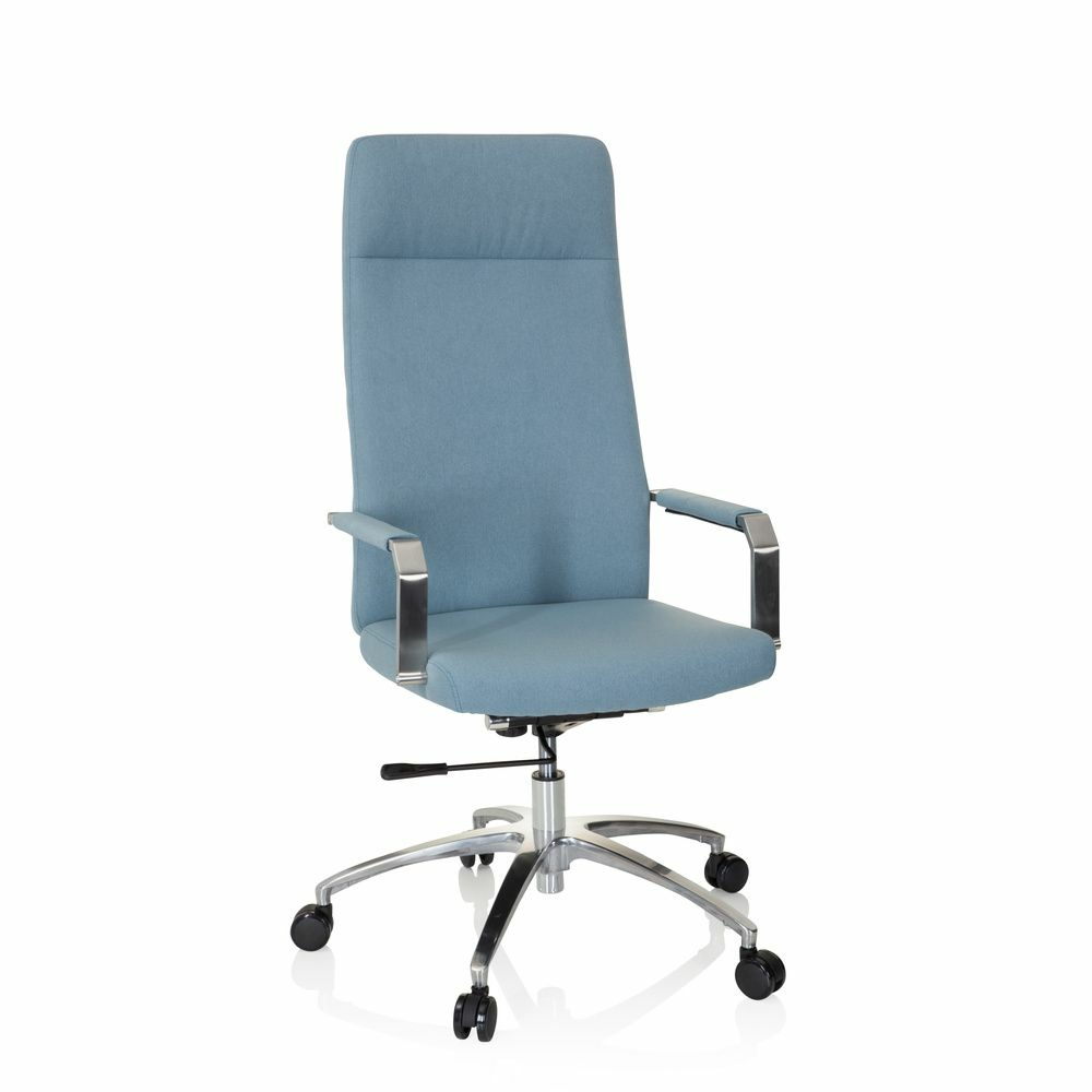 Hjh Office Bürostuhl Drehstuhl Saranto Plus I Stoff Denim Hellblau B-Ware - 4251084675936