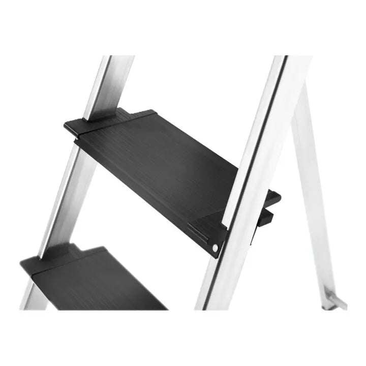 B-Ware Hailo Stehleiter Klappleiter Alu Sicherheitsleiter 5 Stufen Multifunktionsschale - 4007126017529