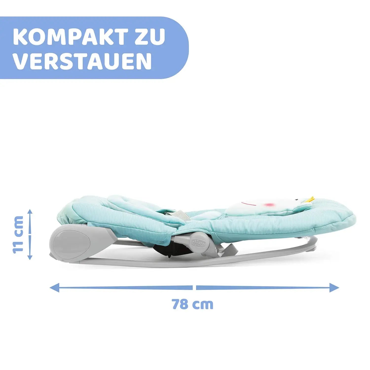 B-Ware Chicco Babywippe Schaukelwippe Balloon Blau Säuglingswippe Entspannung Spielzeug - 8058664141463