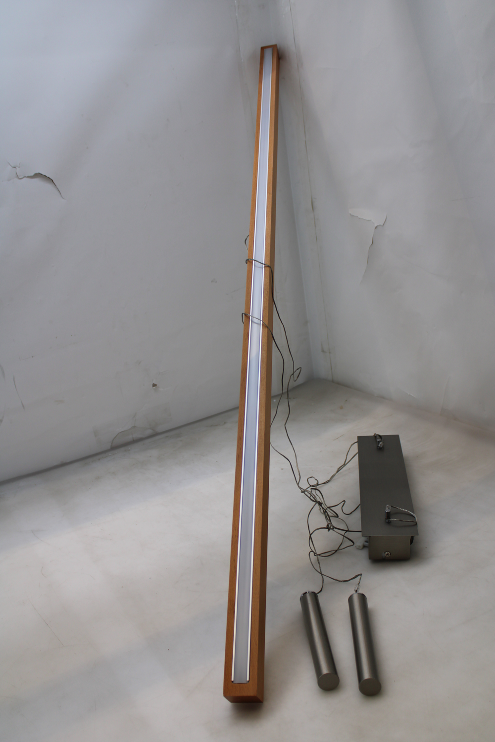 B-Ware Lucande LED-Holz-Balkenpendelleuchte Tamlin Pendelleuchte SIEHE TEXT/FOTOS