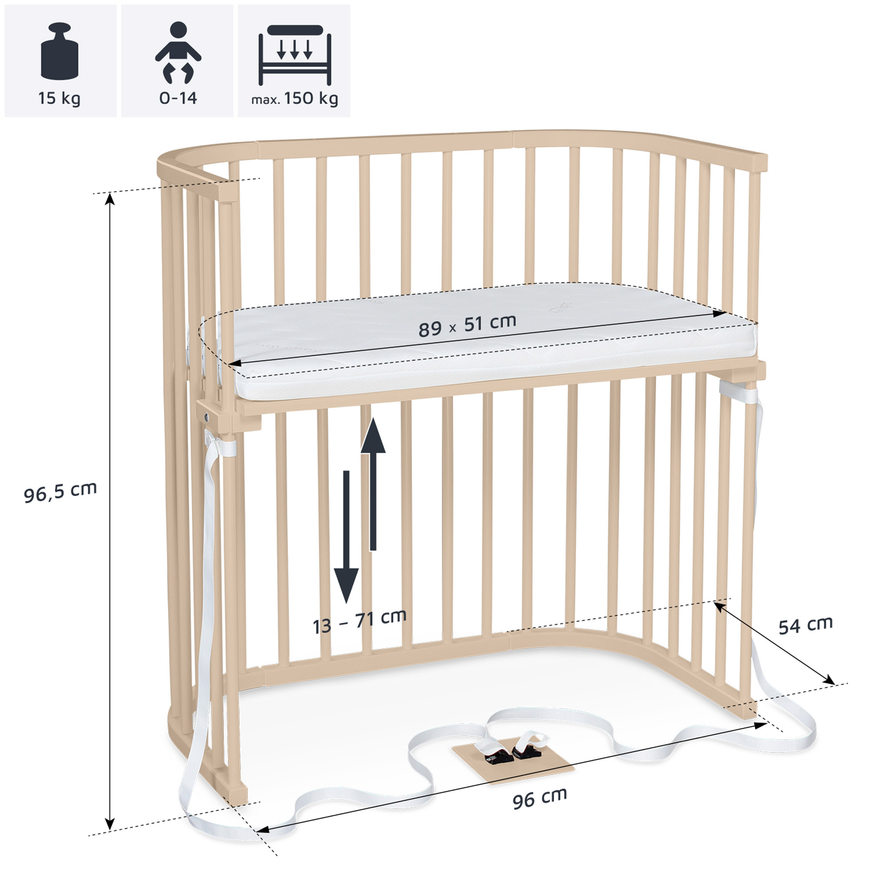 Babybay Boxspring Babybett Beistellbett Beistellbabybett Kinderbett Bett