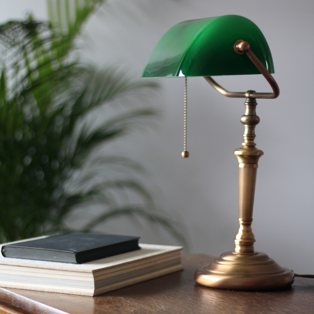 Steinhauer De Rio Bankerlampe Tischlampe Tischleuchte Leuchte Bronze 1 Flammig B-Ware