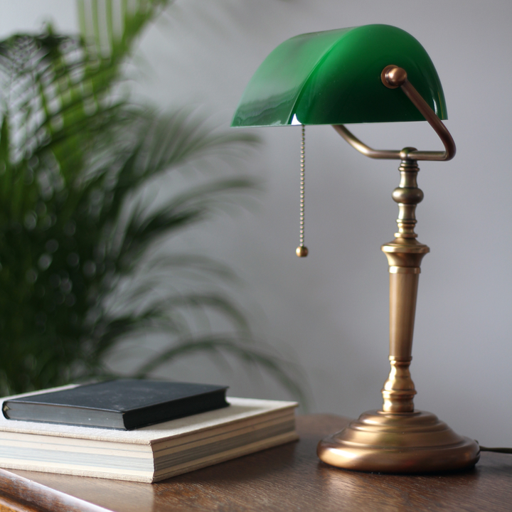 Steinhauer De Rio Bankerlampe Tischlampe Tischleuchte Leuchte Bronze 1 Flammig B-Ware