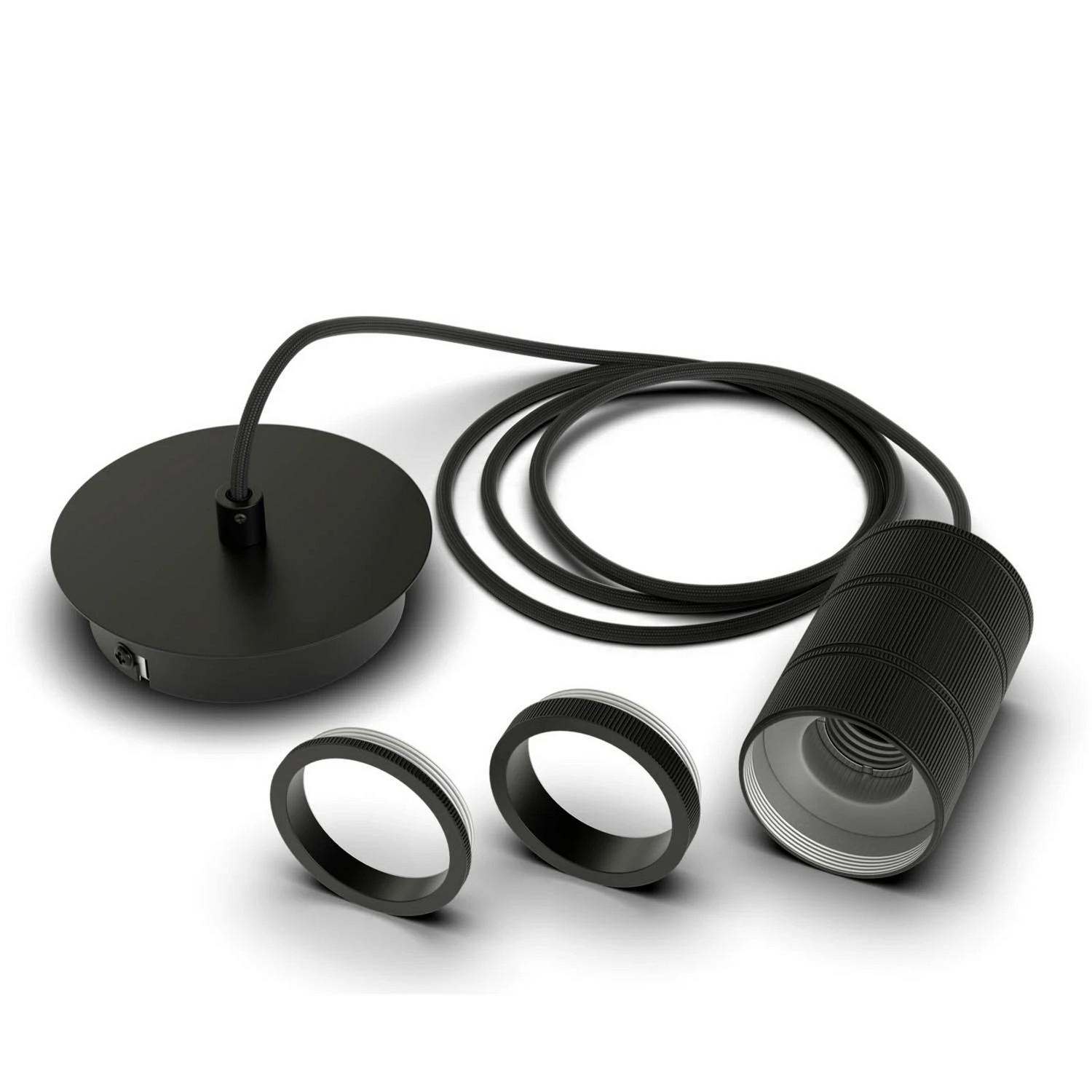 Calex Retro Pendelleuchte Hängeleuchte Hängelampe Leuchte Lampe 1 Flg Schwarz B-Ware - 8712879138044