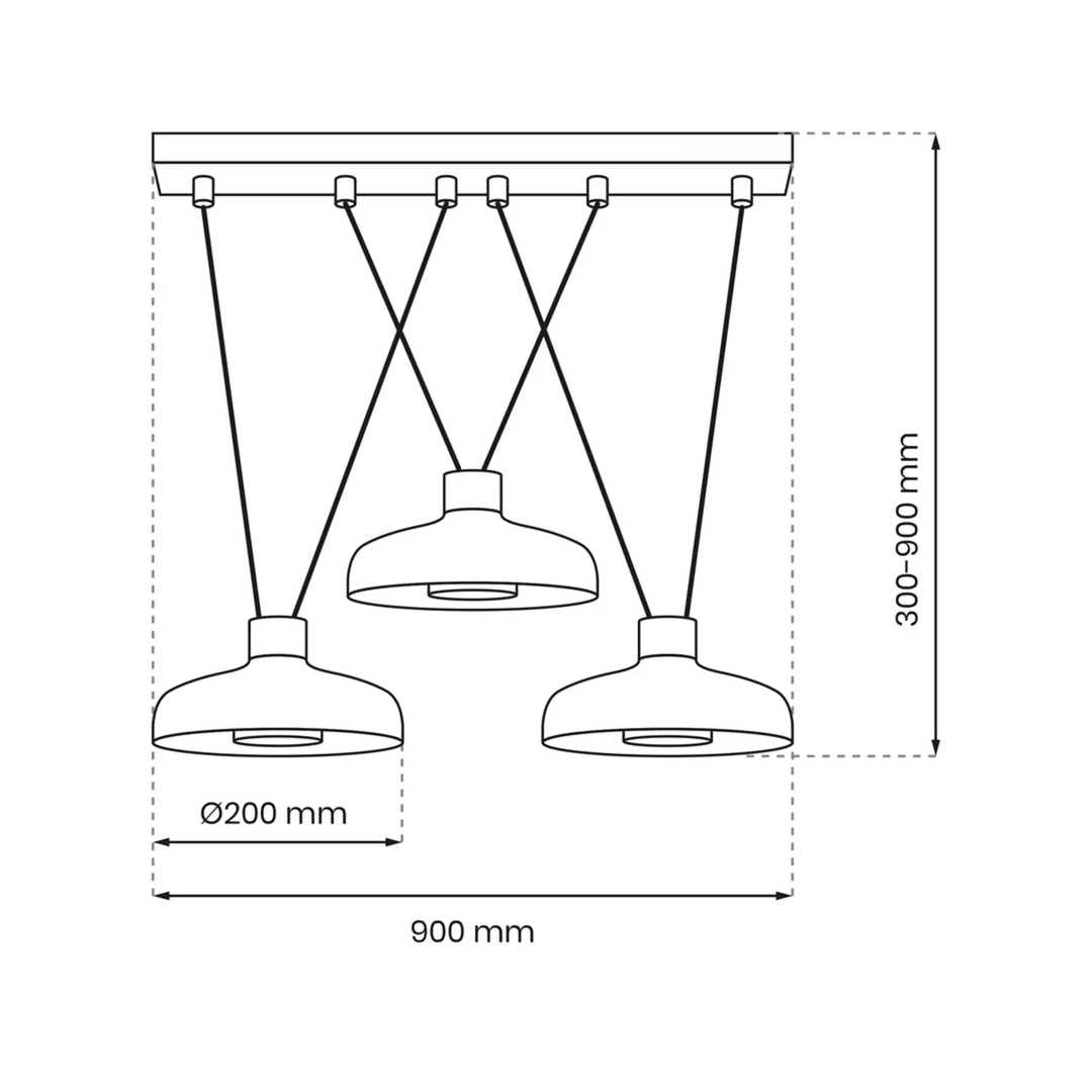Linea Hängeleuchte Hängelampe Leuchte Lampe Pendelleuchte Pendellampe Licht Led B-Ware - 5902693788201