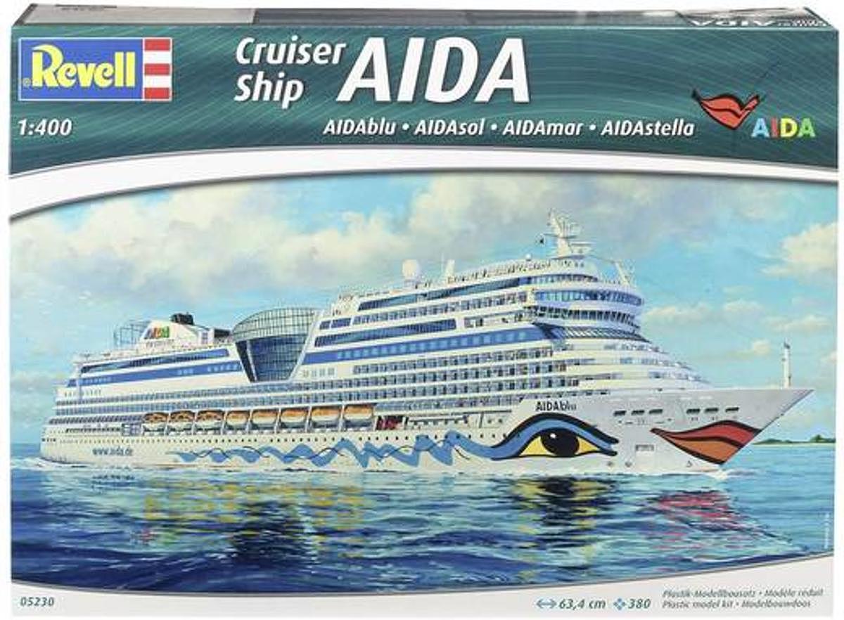 Revell 05230 Maquette de bateau Aida 1:400 Support d'exposition (Produit de seconde main)