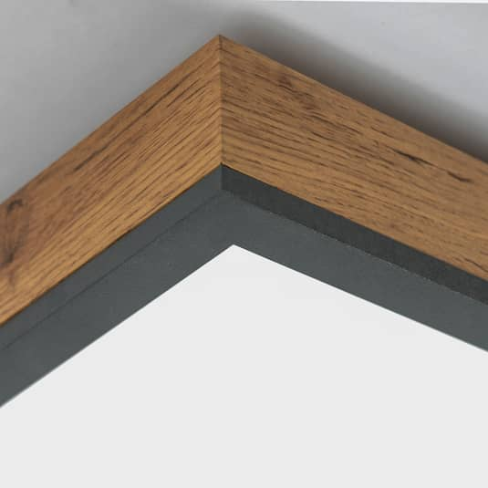 B-Ware Deckenleuchte Deckenlampe Led Leuchte Lindby Laviona Wohnraum Flur Holzdekor