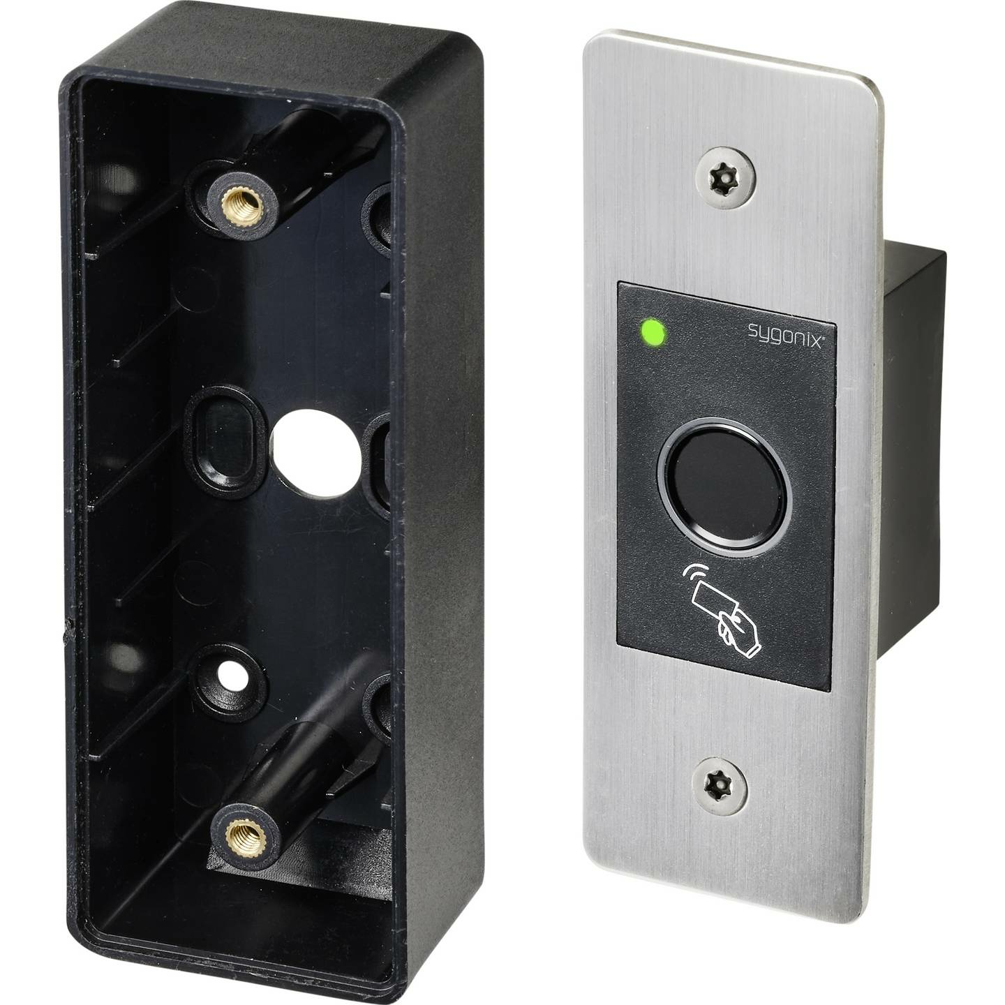 B-Ware Sygonix Sy 4760952 Fingerprint/Rfid Zugangssystem Unterputz 12 V/Dc, 18 V/Dc 108