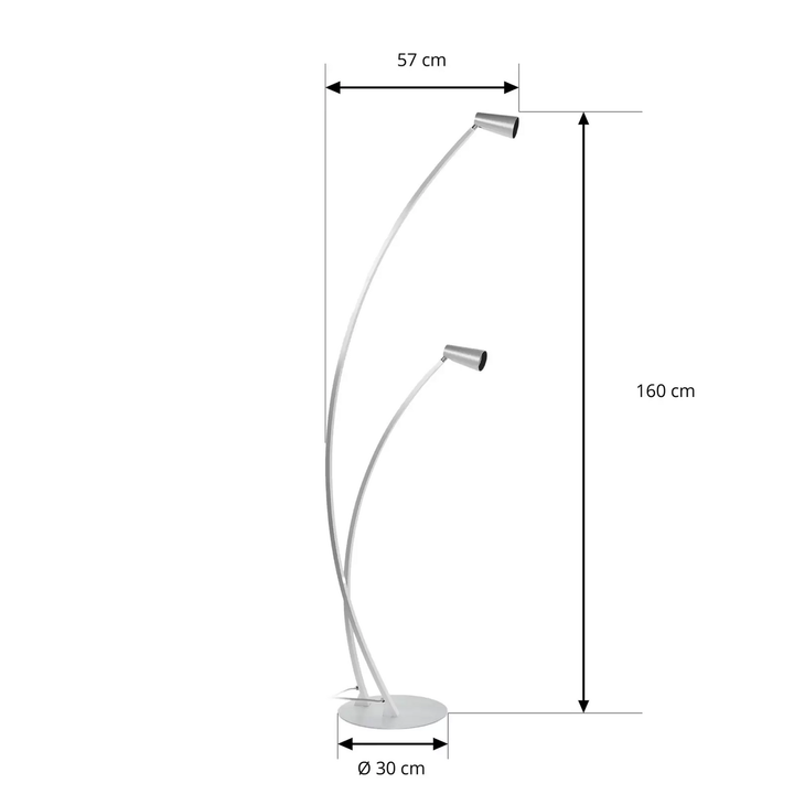 Lucande Velanoris Stehlampe Wohzimmerlampe Leuchte Stehleuchte Leselampe GU10