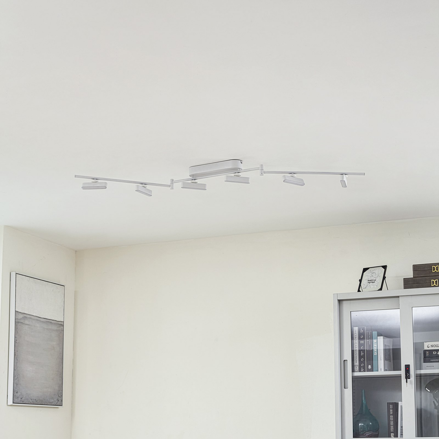 B-Ware Lindby Led Strahler Eldrin Deckenlampe Deckenlicht Lampe Weiß 6 Flg Lichtlei696