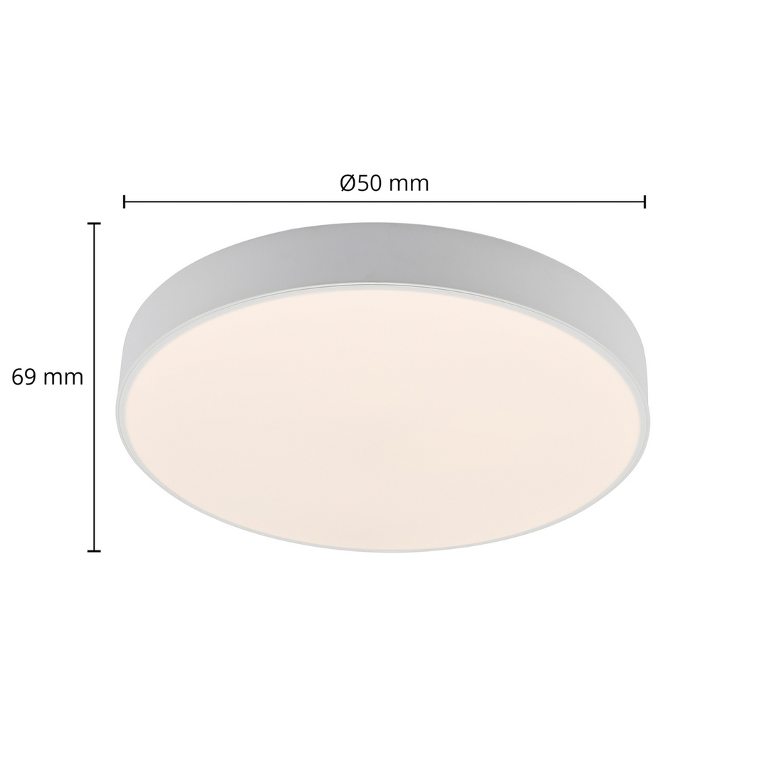 Lindby Simera LED-Deckenlampe Deckenlampe Deckenlicht Lampe Leuchte 50cm weiß