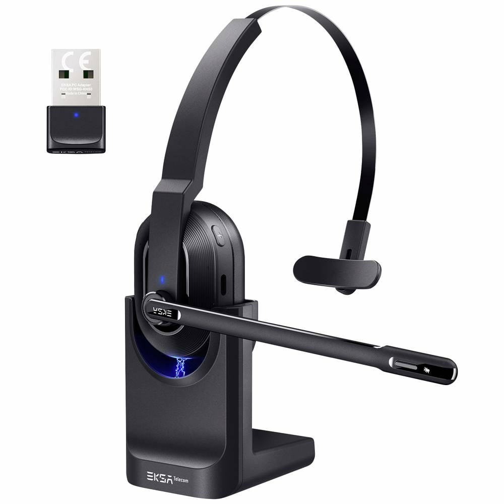 Eksa H5 On Ear Headset Bluetooth Kopfhörer Mikrofon Rauschunterdrückung Schwarz  B-Ware
