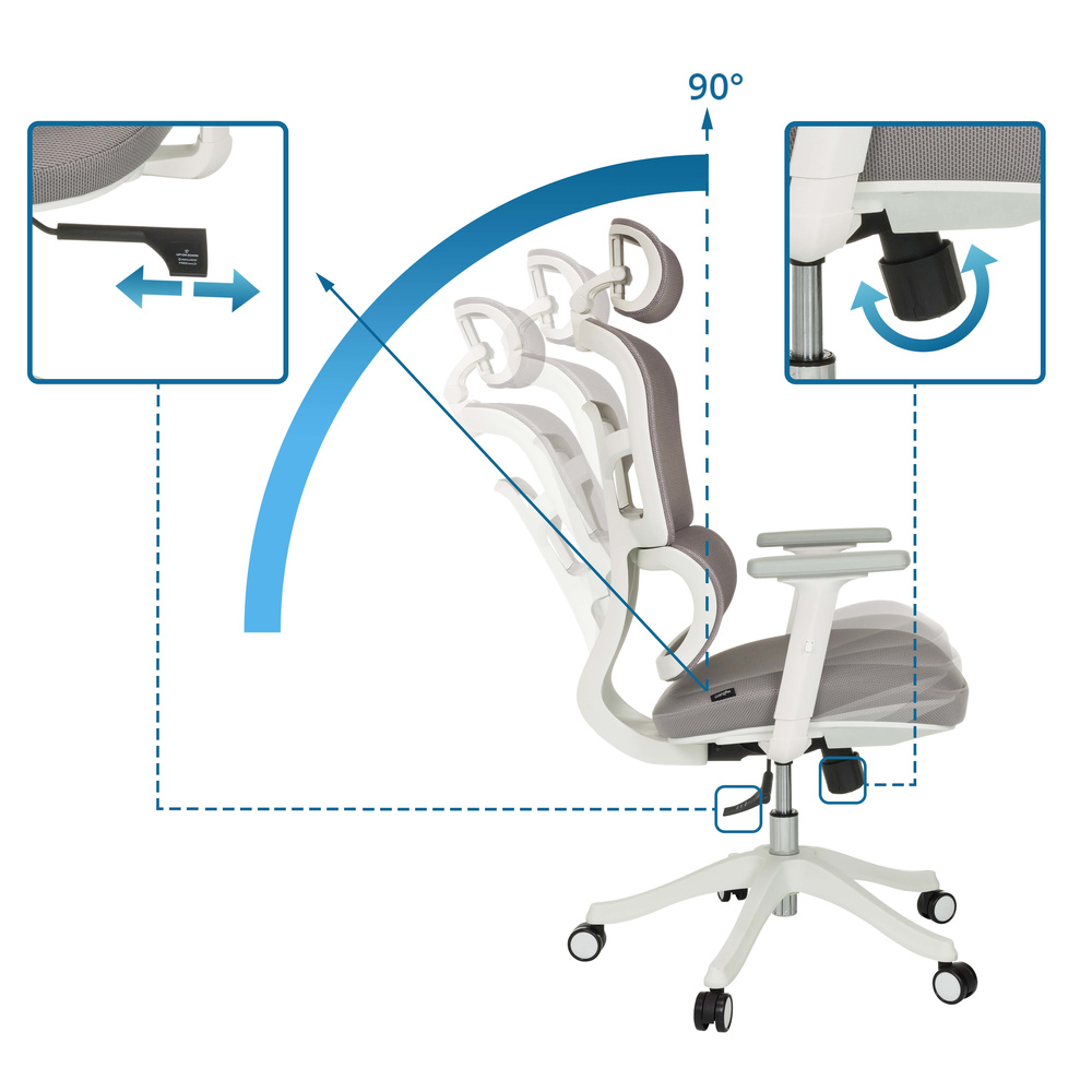 Mybuero Ergomy I W Bürostuhl Drehstuhl Schreibtischstuhl Sitz Stuhl Büro Stuhl B-Ware