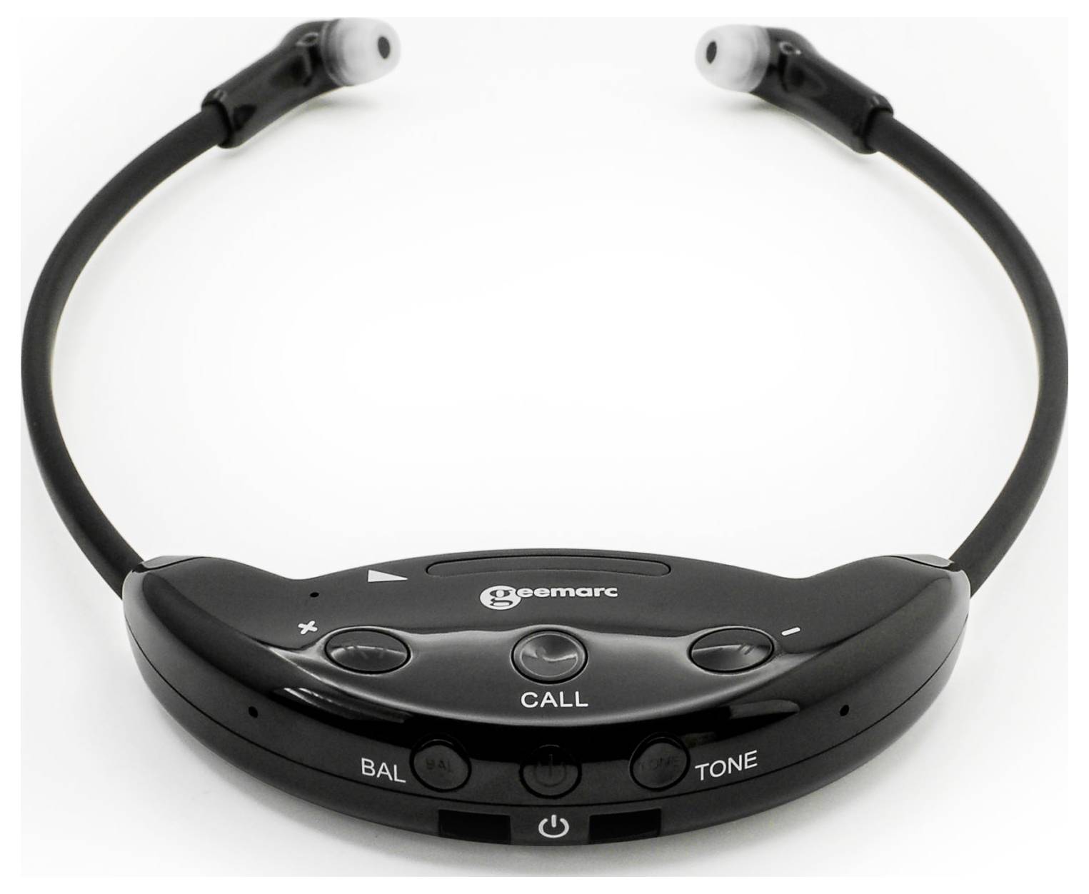 Geemarc CL7700 HiFi  In Ear Kopfhörer Bluetooth Funk Stereo Schwarz Lautstärke - 3521350030105