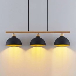 Lindby Tirzana Hängeleuchte Deckenlampe Pendelleuchte E27 Dreiflammig Schwarz B-Ware