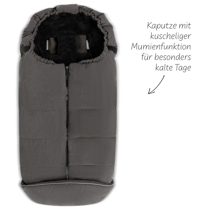 Abc Design Fußsack Kinderwagen Winterfußsack Grau Thermo Isoliert Tasche Baby B-Ware
