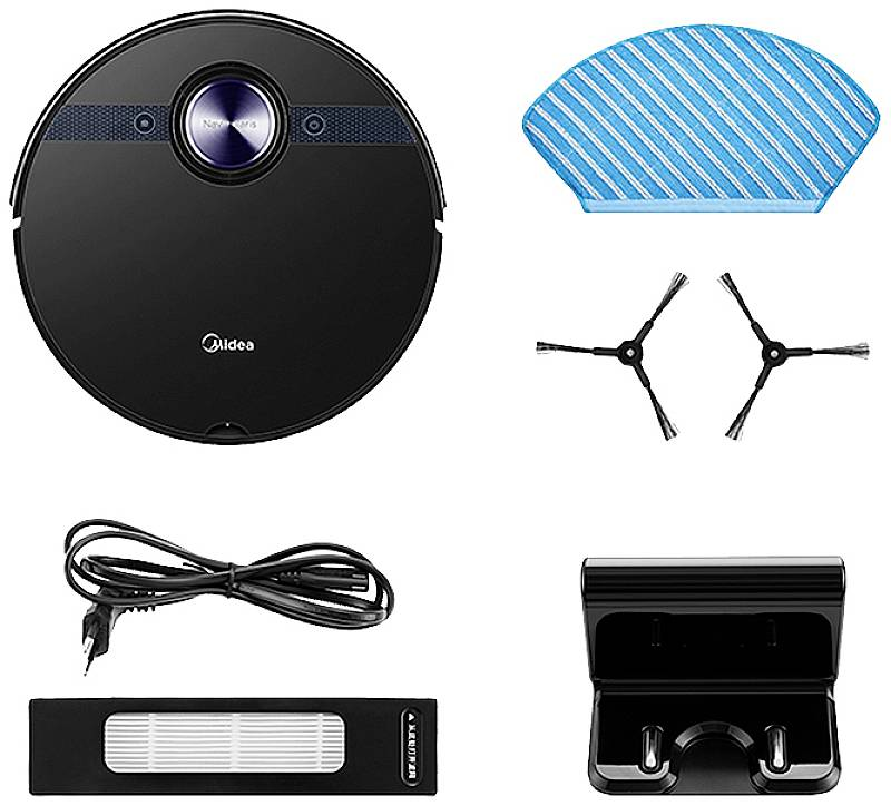 B-Ware Midea Europe M7 Saug-und Wischroboter Schwarz App gesteuert DEFEKTWARE