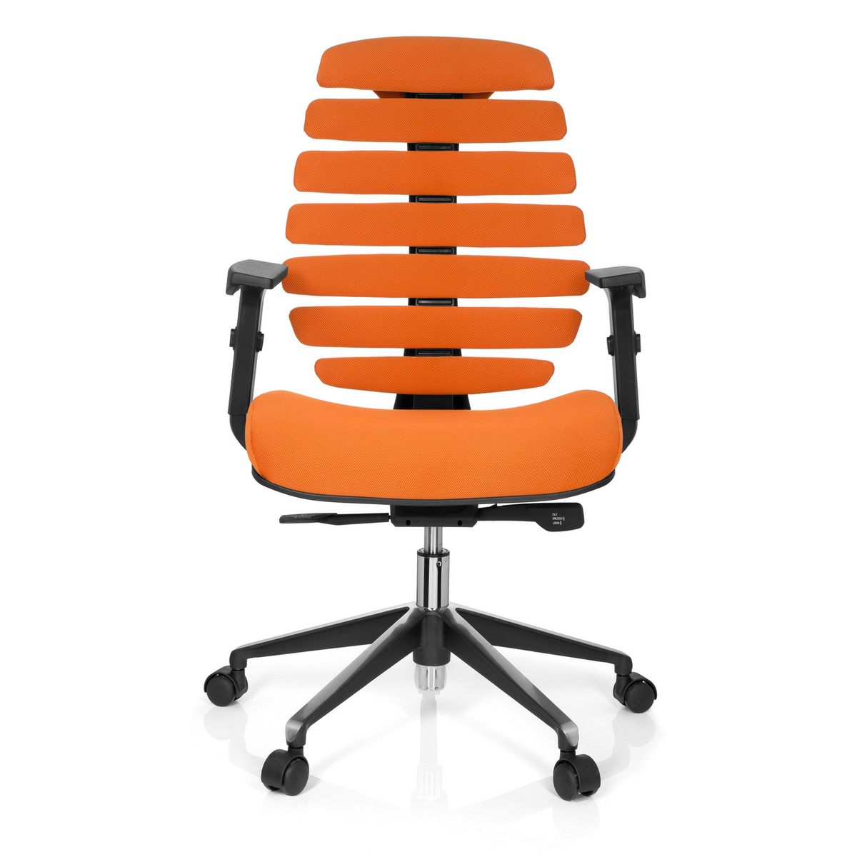 B-Ware Hjh Office Bürostuhl Drehstuhl Ergo Line Ii Stoff Orange Stuhl Möbel