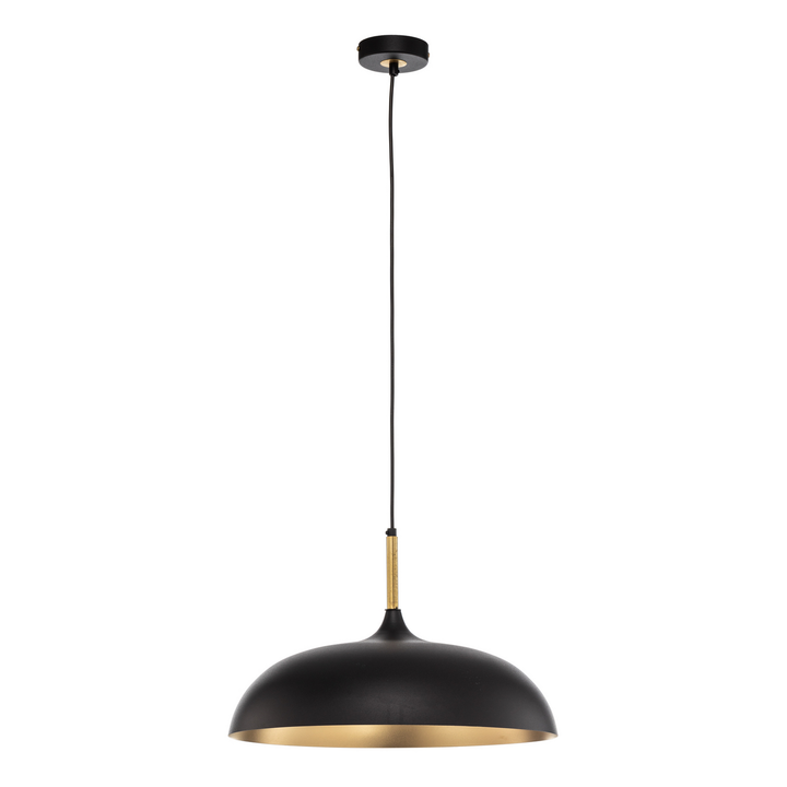 Euluna Pendelleuchte Pendellampe Lampe Leuchte Deckenlampe Lincoln, schwarz/gold