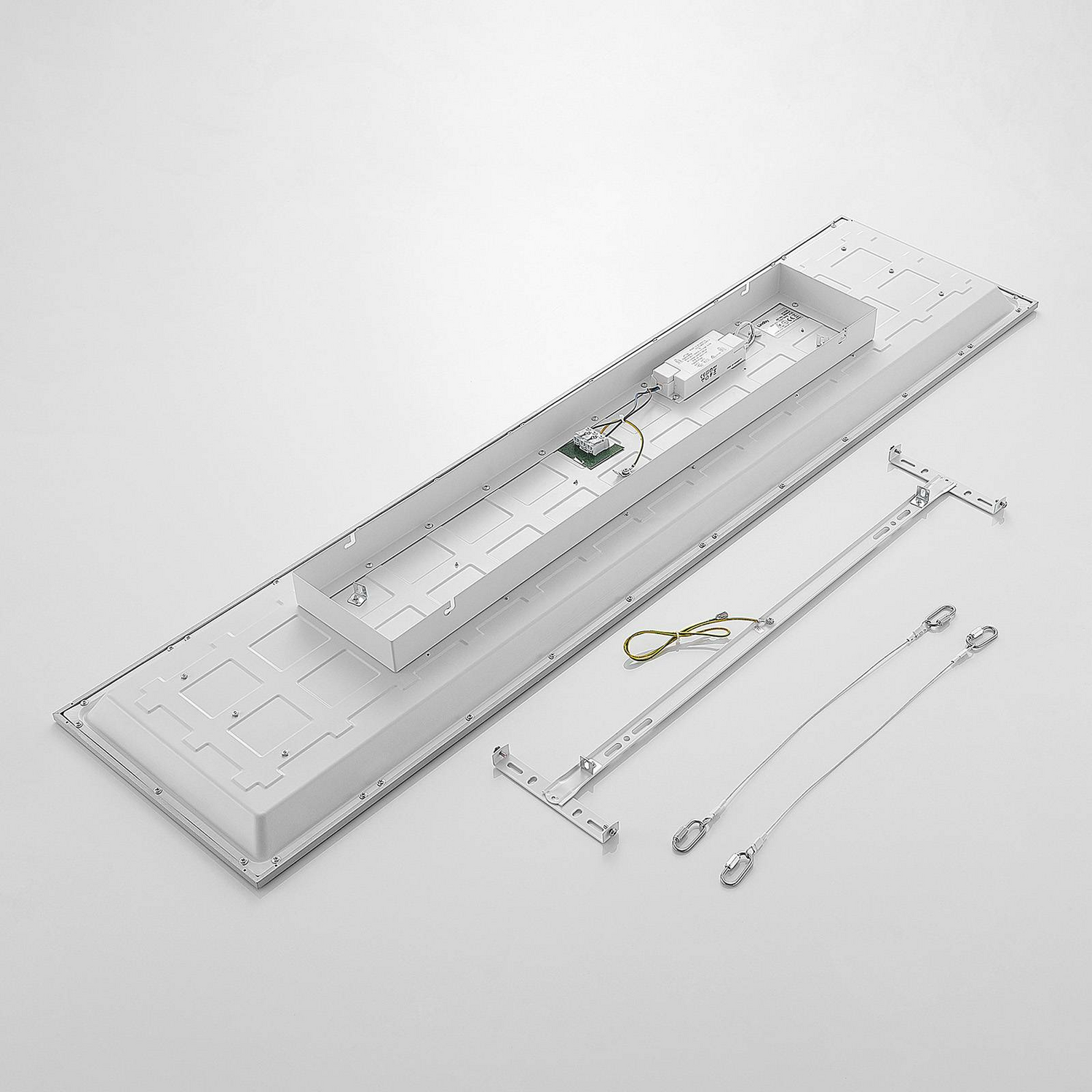 Lindby Stenley Led Panel Deckenlampe Deckenlampe Lampe 119 X 29 Cm Weiß Silber B-Ware - 4251096571479