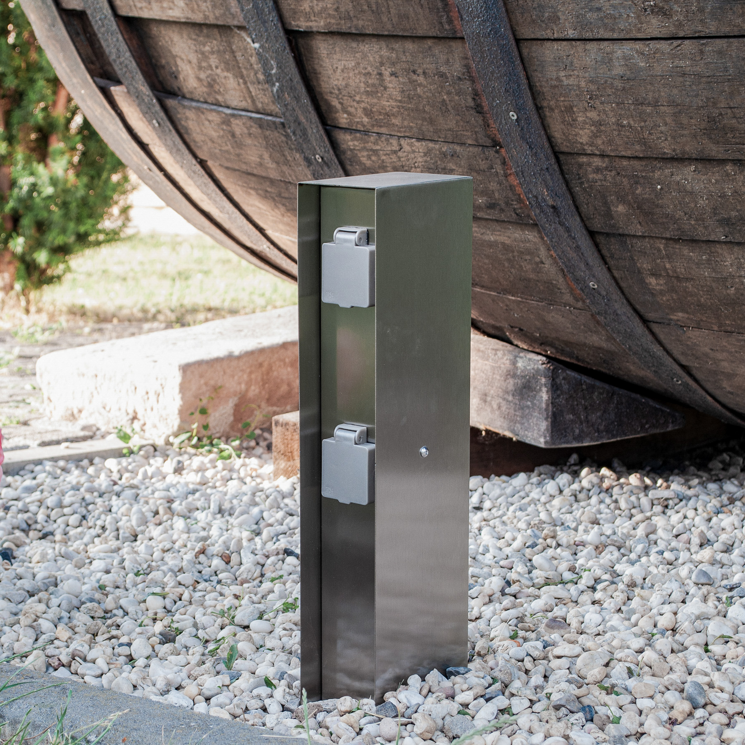 B-Ware Arcchio Steckdosensäule Ledrian 46,3cm Gartensteckdose Steckdosenverteiler