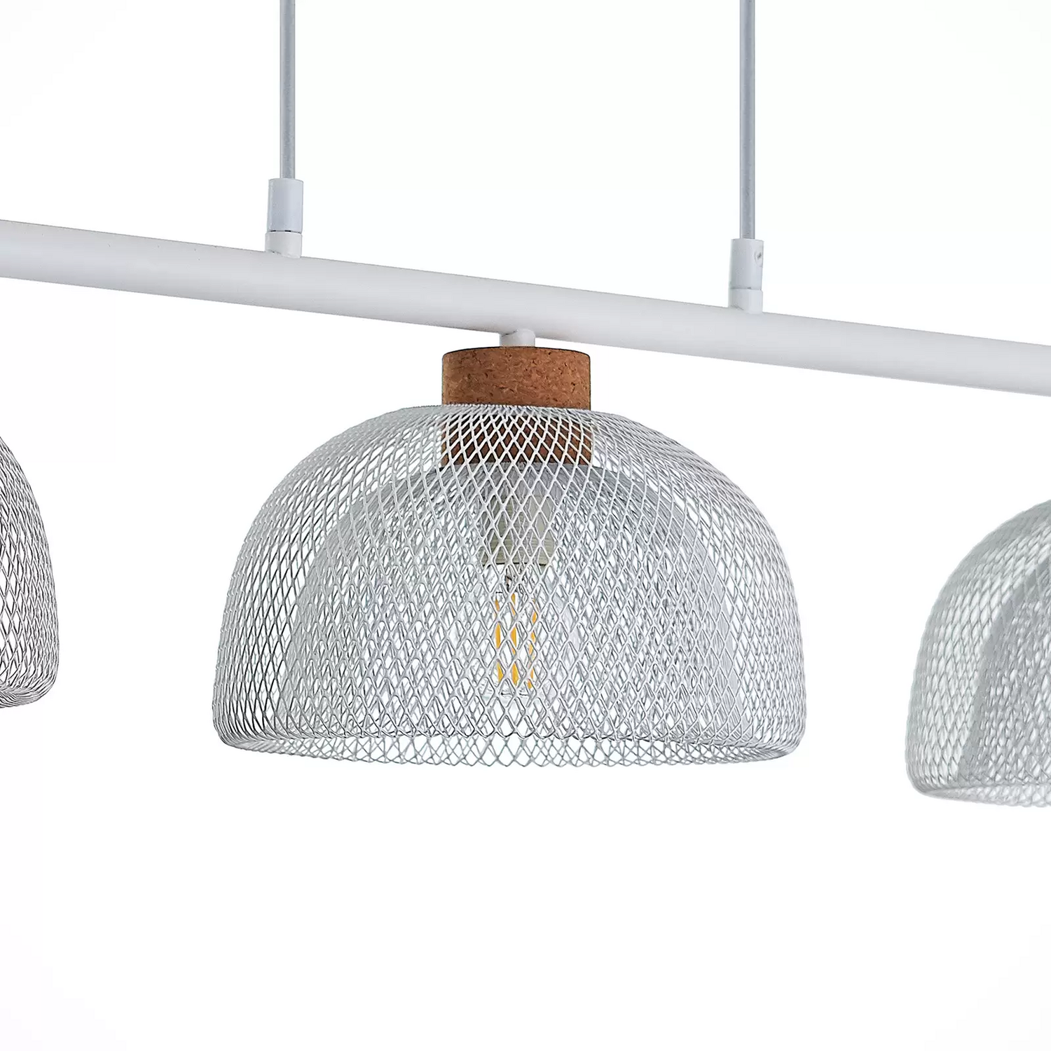 B-Ware Lindby Louk Pendellampe 3-flammig weiß Deckenlampe Hängelampe Hängeleuchte Lampe