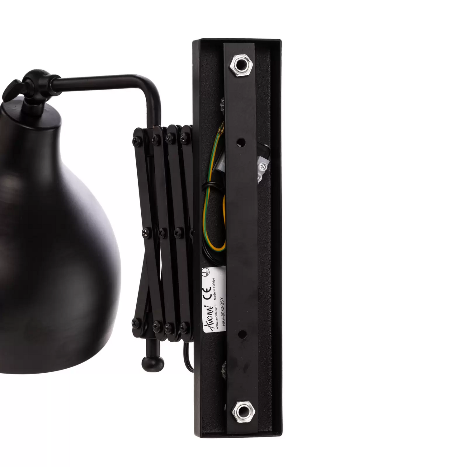 B-Ware Wandleuchte Hap 9082 Bsy Mit Scherenarm Schwarz Wandlampe Lampe Leuchte Spot