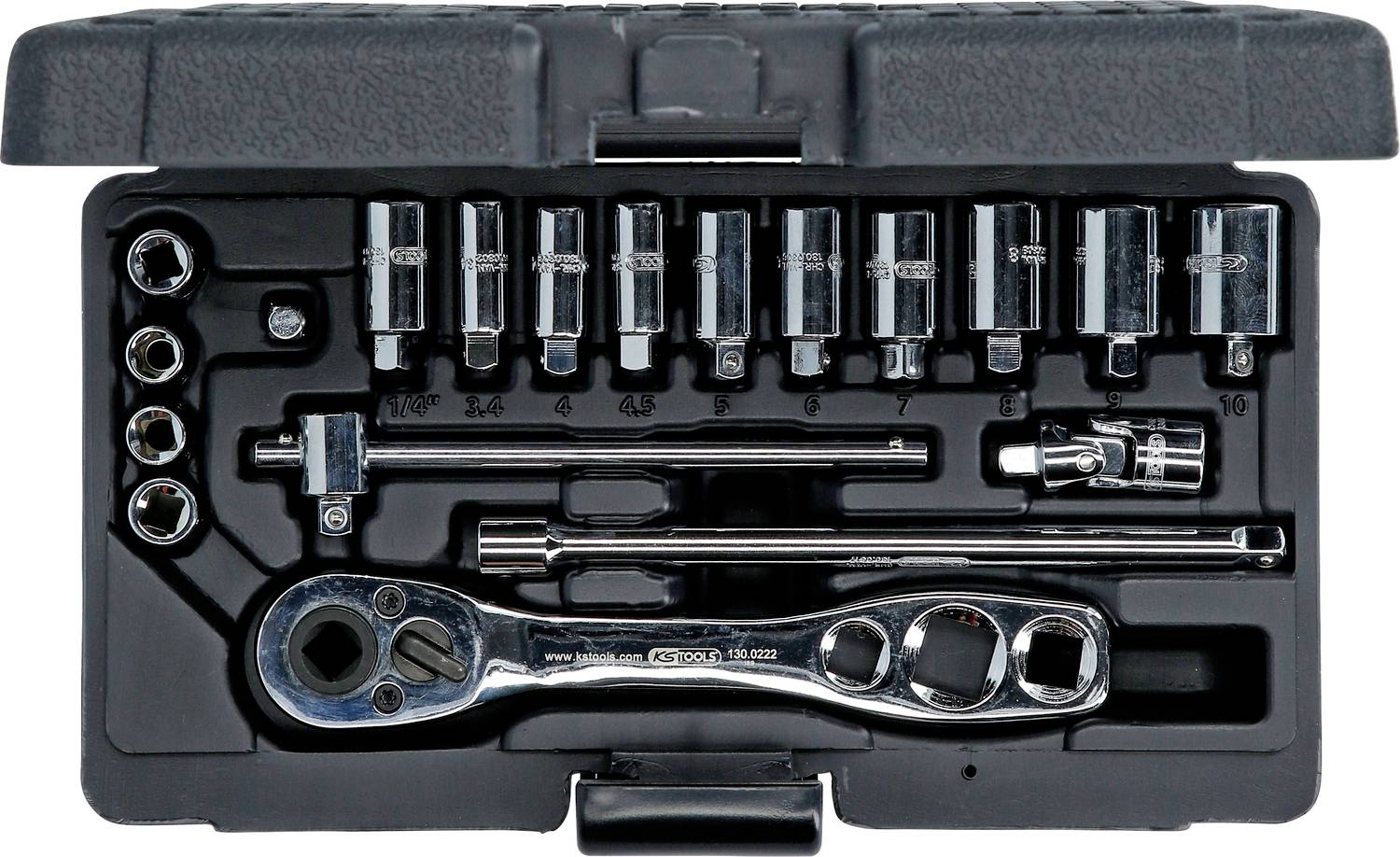 Ks Tools 130.0300 Steckschlüsselsatz  1/4" 5/16" (8 Mm) 3/8" Steckschlüssel