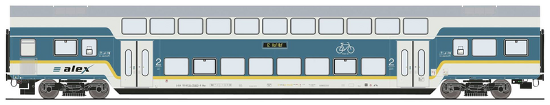 Roco 6200104 H0 Doppelstockwagen Alex Der Länderbahn Personenwagen B-Ware - 9005033071813