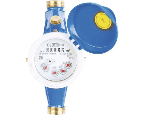 Zenner Hauswasserzähler Wasseruhr Wasserzähler ¾" MNK Q3 4 BL 190mm Kaltwasser - 4001471534724