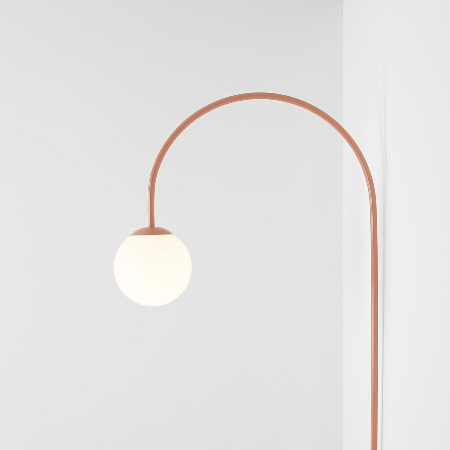 B-Ware Wandleuchte Una, Metall Glas Korallenrot Wandlampe Lampe Leuchte Spot Licht896