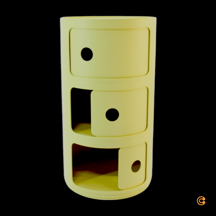 Kartell Componibili Bio 5970 Schrank Kommode Regalsystem gelb SIEHE TEXT/FOTO