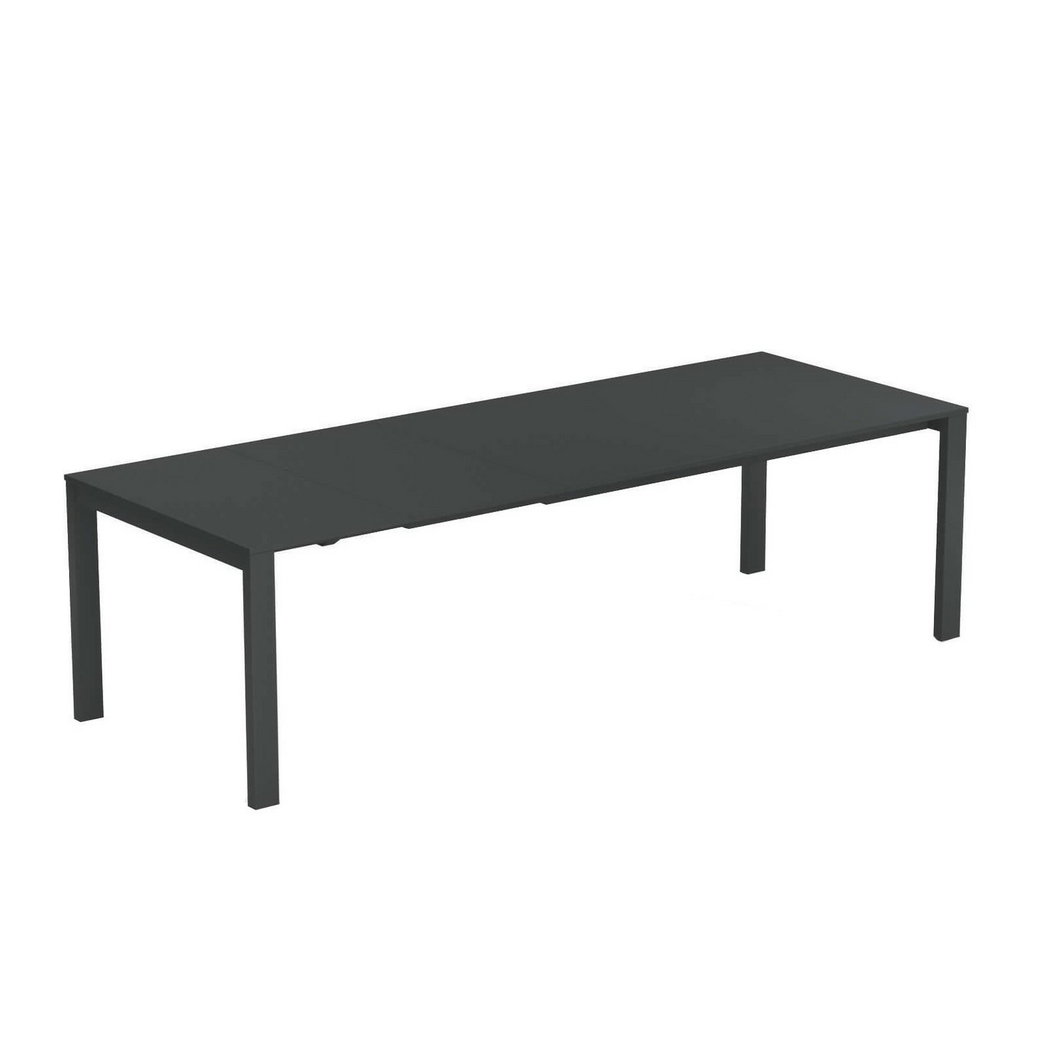 B-Ware Emu Round Gartentisch Tisch Esstisch Küchentisch Ausziehbar Antikeisen 160x100cm