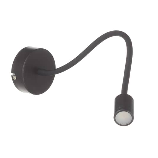 Ideallux LED-Wandleuchte Wandlampe Leselampe Wandleuchte Focus flexibel schwarz