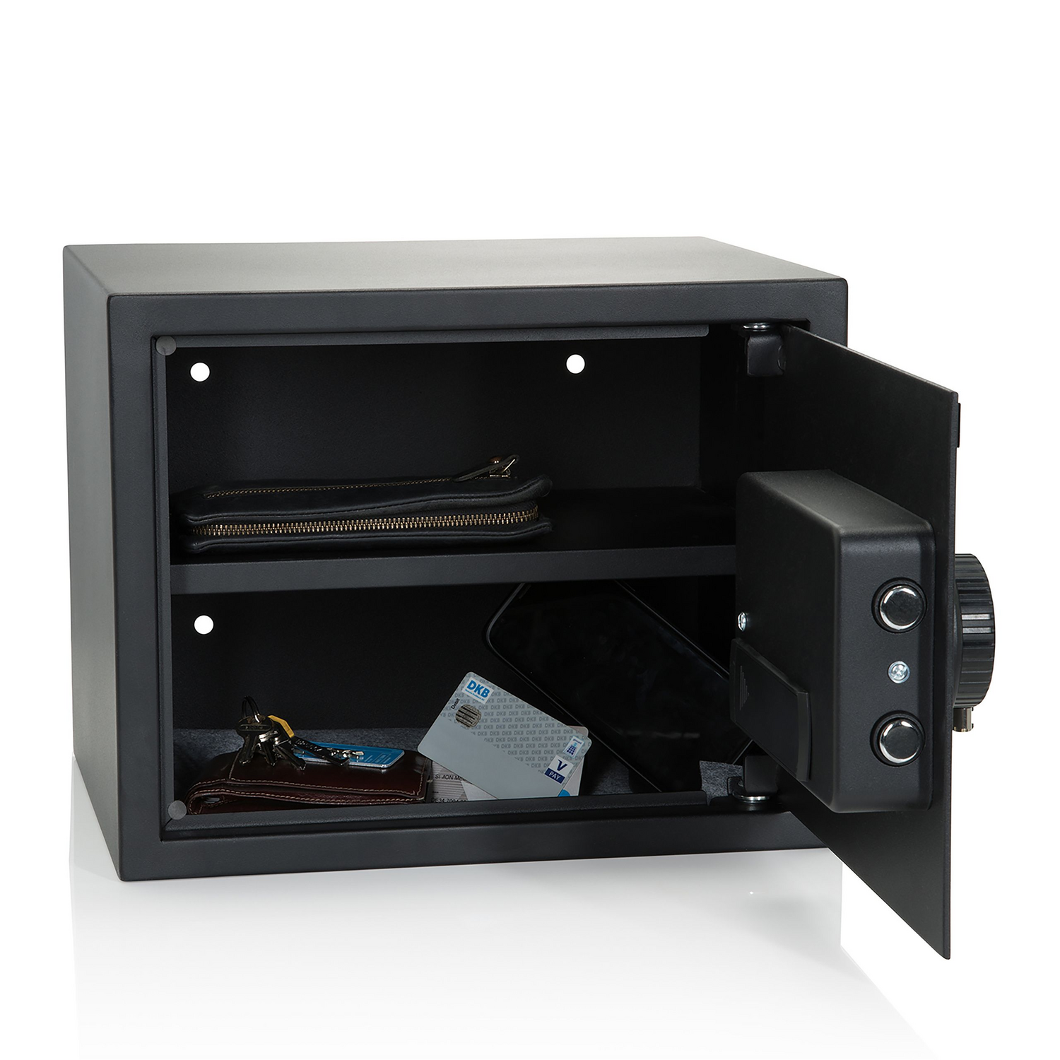Hjh Office Safe Compact Tresor Schließfach Wertschutz Behälter Stahl B-Ware - 830037