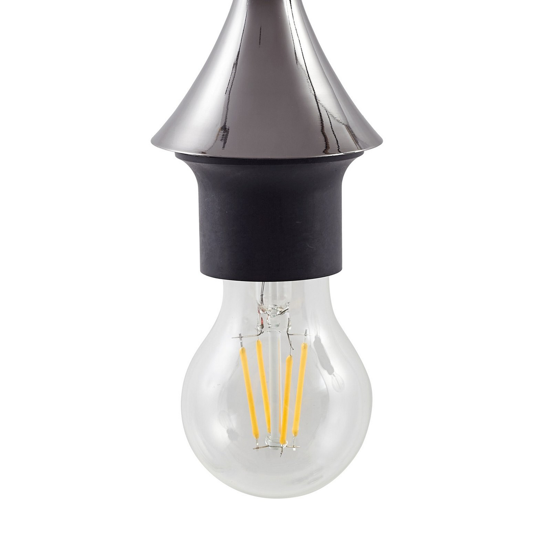 Lucande Hängeleuchte Jarven 5 Flammig Schwarz Glas Deckenlampe Lampe Leuchte97 B-Ware