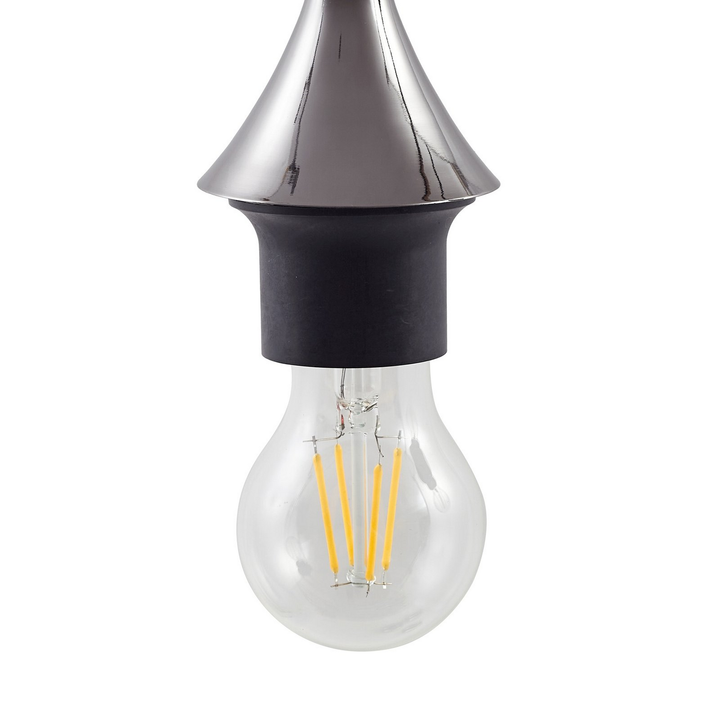 Lucande Hängeleuchte Jarven 5 Flammig Schwarz Glas Deckenlampe Lampe Leuchte97 B-Ware