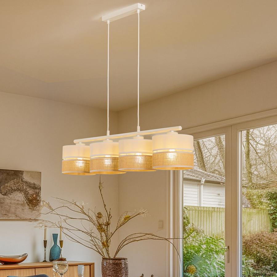 Hängeleuchte Linobianco Vierflammig Hängelampe Lampe Leuchte Deckenleuchte S777 B-Ware - 5901780565763