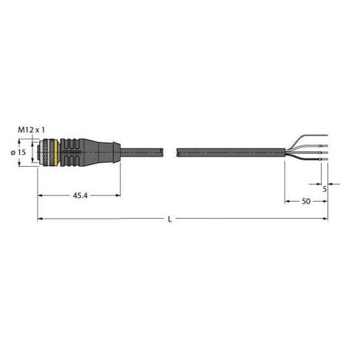 Turck 6626293 Sensor-/Aktor-Anschlussleitung Verbindungsleitung Leitung