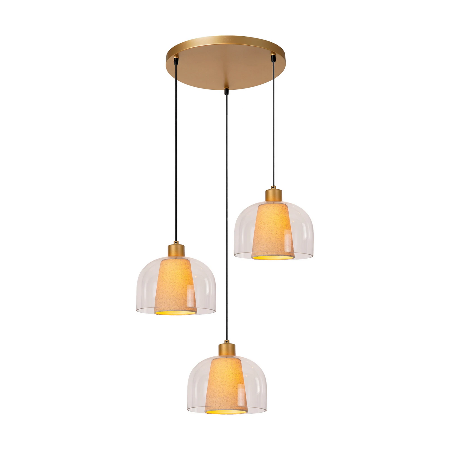 Lucide Hängeleuchte Gunhild Dreiflammig Rondell Deckenlampe Deckenleuchte Lampe B-Ware - 5411212303363
