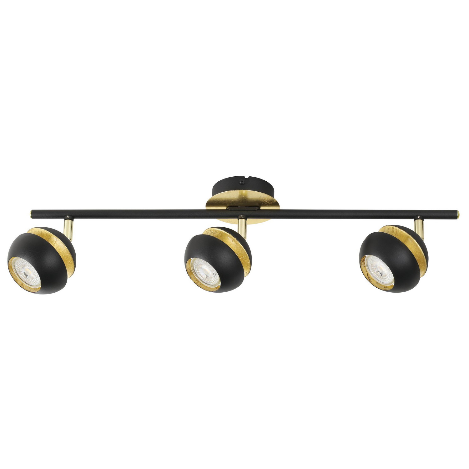B-Ware Eglo Led Deckenlampe Nocito Deckenlampe Lampe Licht 3 Flammig Gu10 Schwarz Gold